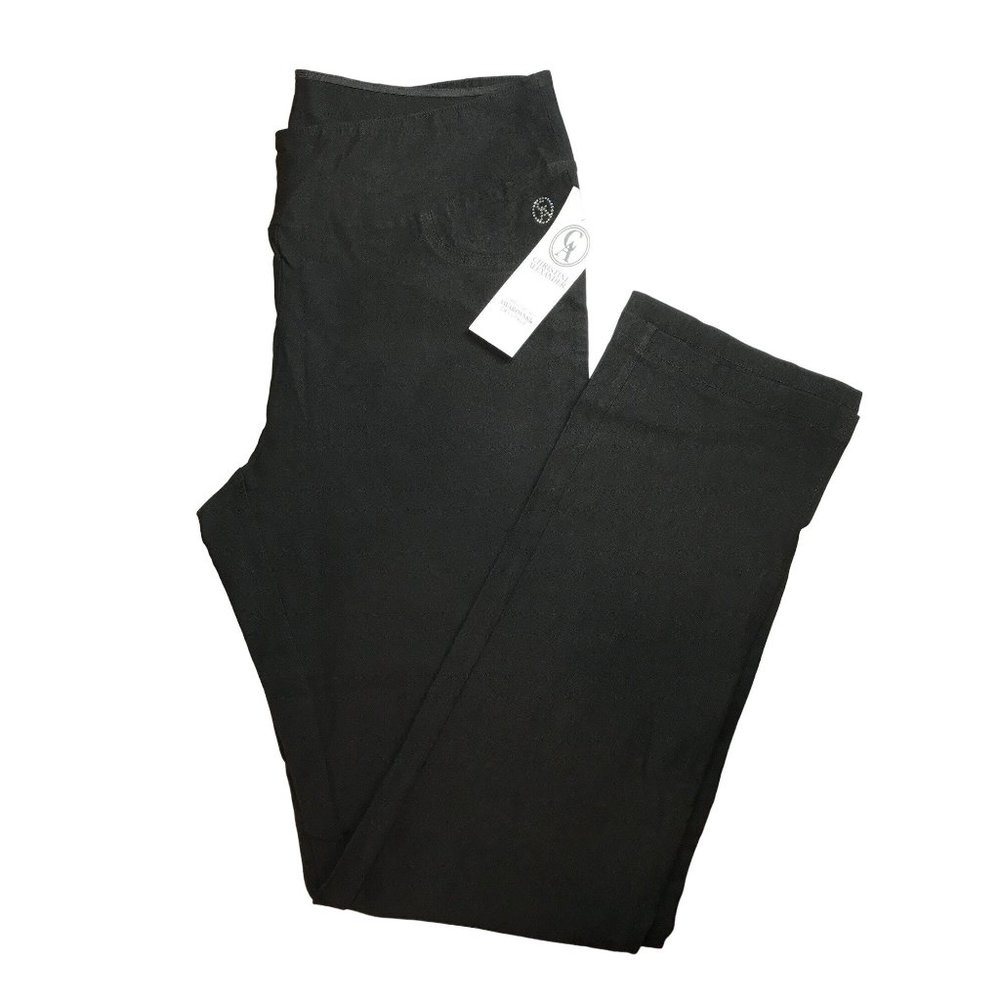Christine Alexander MEDIUM BLACK Twill Viscose Stretch Dress Pant Slack Career W